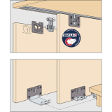 EKU CLIPO 36 H MS Beschlgegarnitur, 2 Tren