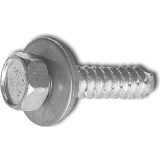 Fassadenschraube stumpf 6.3x 90 Edelstahl A2 Neoprensch.  16 mm mit Zulassung