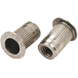 Blindnietmutter Flachkopf gerndelt Rundschaft offen M 5x15.0 Aluminium