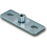 FISCHER GPL M10 Grundplatte verzinkt-blau mit Langl�cher