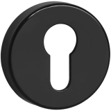 HEWI Zylinderrosette flach 306.23 tiefschwarz