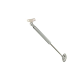 Hochstellsttze Ella f. Alurahmenprof. schmal, Tragkr.8kg, FE sil.farbig