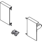 BLUM ANTARO Tandembox BLUM Fronthalter ZIF.71M KS grau RAL9006