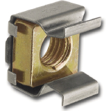 Kfigmutter M10 R140-62 Kfig: Edelstahl 1.4310, Mutter: Stahl verzinkt