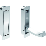 Klapphaken Votan zum Einlassen - 1 Haken, H�he 80 mm, ZN verchromt poliert