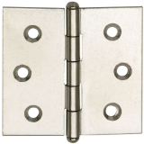 Knopfscharnier - leichte Ausfhrung 50x40x1 mm, Stahl glanzvern.