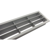 Lftungsgitter Lnge 458 mm, Breite 65 mm, KS silber