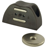 FA Magnetschnapper +Gegenst�ck rund mit einem Schraubloch, HK 4kg, KS braun