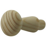 Mantelhaken Horus zum Einbohren � 10 x 12 mm, Tiefe 32 mm, Fichte roh