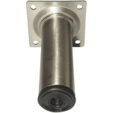 Mbelfu Rundrohr  30 mm, Lnge 250 mm, Stahl verchromt