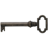 JuNie Mbelschlssel 1, Bartbreite 6 mm, Barthhe 8 mm, brniert