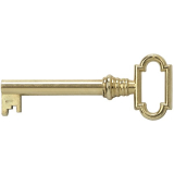 JuNie Mbelschlssel 1, Bartbreite 8 mm, Barthhe 8 mm, vermessingt