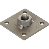 PITZL Mutter M 24 verschwei�t ZiNiP beschichtet, 90000.4001