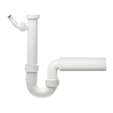 Siphon mit starrem Schlauch 40/50 mm