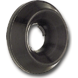 Rosette 90� M 4 Polyamid schwarz f�r Senkschrauben