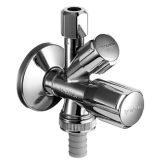 Kombi-Eckventil Comfort, Messing verchromt