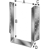 SIMPSON Balkenschuh BSD 160x320x2.5 extra stark feuerverzinkt aussenliegend