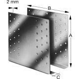SIMPSON Gerberverbinder GERW 160-B feuerverzinkt mit Zulassung