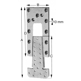 SIMPSON Hirnholzverbinder ETB 230-B Aluminium mit Zulassung