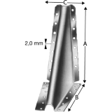 SIMPSON Knaggen KNAG 90 feuerverzinkt mit Zulassung