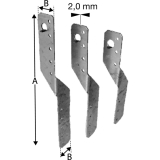 SIMPSON Pfettenanker PFU 210 feuerverzinkt mit Zulassung