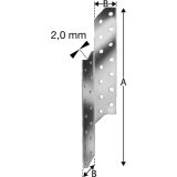 SIMPSON Sparrenpfettenanker SPF 370 links feuerverzinkt mit Zulassung