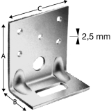 SIMPSON Winkelverbinder ADR 6035-B feuerverzinkt mit Zulassung