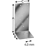 SIMPSON Winkelverbinder AJ 80416 feuerverzinkt mit Zulassung