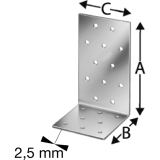 SIMPSON Winkelverbinder ANPS 60x 60x2.0x 80 feuerverzinkt ( ANPS206680 )