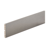 Sockelblendenprofil Kunststoff H:120mm; L: 4000mm; wei hochglanz foliert