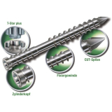 SPAX Terrassenschraube mit Zylinderkopf 5.0x 70 Torx 25 Edelstahl A2
