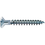 SPAX Senkkopf 4.5x 25 Vollgewinde Pozidriv 2 mit Kopflochbohrung verzinkt-blau