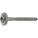 Spenglerschraube 4.5x 45 Pozidriv 2 Edelstahl A2 mit Dichtscheibe  15mm vormont