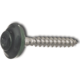 Spenglerschraube 4.5x 35 TX20 Edelstahl A2 Kopf beschichtet RAL6005 moosgr�n