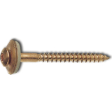 Spenglerschraube 4.5x 45 TX20 Edelstahl A2 verkupfert mit Dichtscheibe  15mm