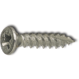 Spanplattenschraube Senkkopf 4.0x 20 Vollgewinde Doppelganggewinde verzinkt-blau