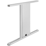 T 3000 Tischgestell Seitenteil (li/re) T- Fu�; H: 712mm; T:750mm; RAL 9006 Tiger