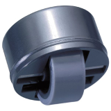 Roller-Mini soft, Rollen � 27 mm, Bohr � 36 mm, Kunststoff schwarz