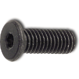 Zylinderschraube mit extrem niedrigem Kopf M 6x 20 Gte 10.9 geschwrzt