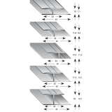 Gleitabschlussprofil H Alu silber eloxiert 8/2700 mm
