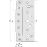 Aufnahmeelemente VX 7502-3D, Stahl verzinkt