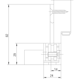 Aufnahmeelemente VX 7502-3D, Stahl verzinkt