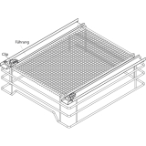 VAUTH-SAGEL SAPHIR Drahtkorb, BxHxT 438 x 145 x 487 mm, Stahl silber RAL 9006