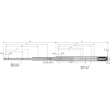ACCURIDE 5321EC Kugelkfigfhrung - Vollauszug, L 600 mm Stahl chromatiert