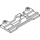EKU DIVIDO 80 Zwischenstopper, 90 x 33 mm, Kunststoff grau