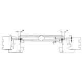 Sprossenkupplung z. Aufschrauben f. Sprossenkreuz,Kunststoff dunkelbraun (10992)