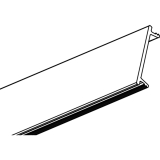 Profilabdeckung Aufbau MEC-1, MEC-3, 3000mm transparent
