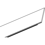 Profilabdeckung Einbau Profil MEC-2, 3000mm transparent