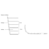 Smart Case Beschlag-Kassettenmodul, KB 600 mm, Aluminium natur eloxiert