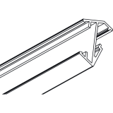 Aluminiumprofil MEC-3 schrg 3000 mm eloxiert
